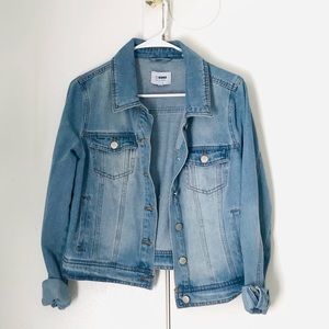 🤍women’s medium wash denim jean jacket🤍